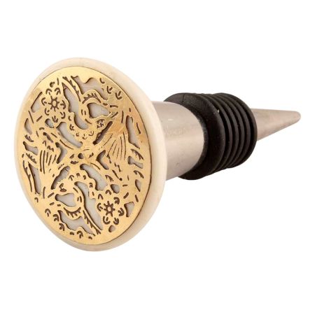 Golden Grate Resin Wine Stopper